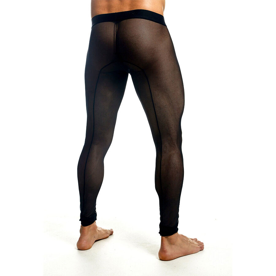 MOB - BLACK TRANSPARENT TIGHTS SIZE XL