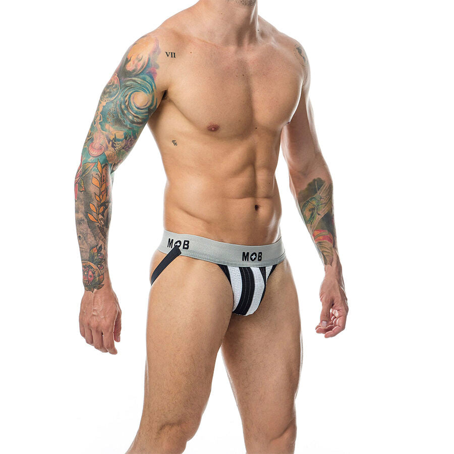 MOB - CLASSIC STRIPE WHITE JOCK MAAT L