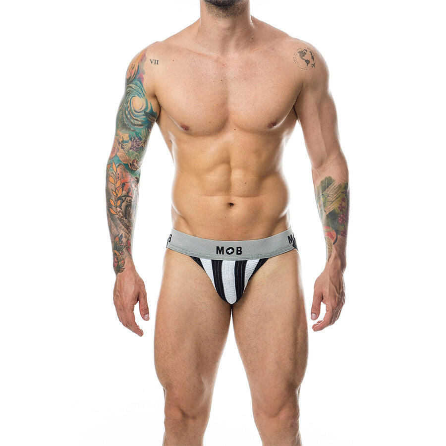 MOB - CLASSIC STRIPE WHITE JOCK MAAT L