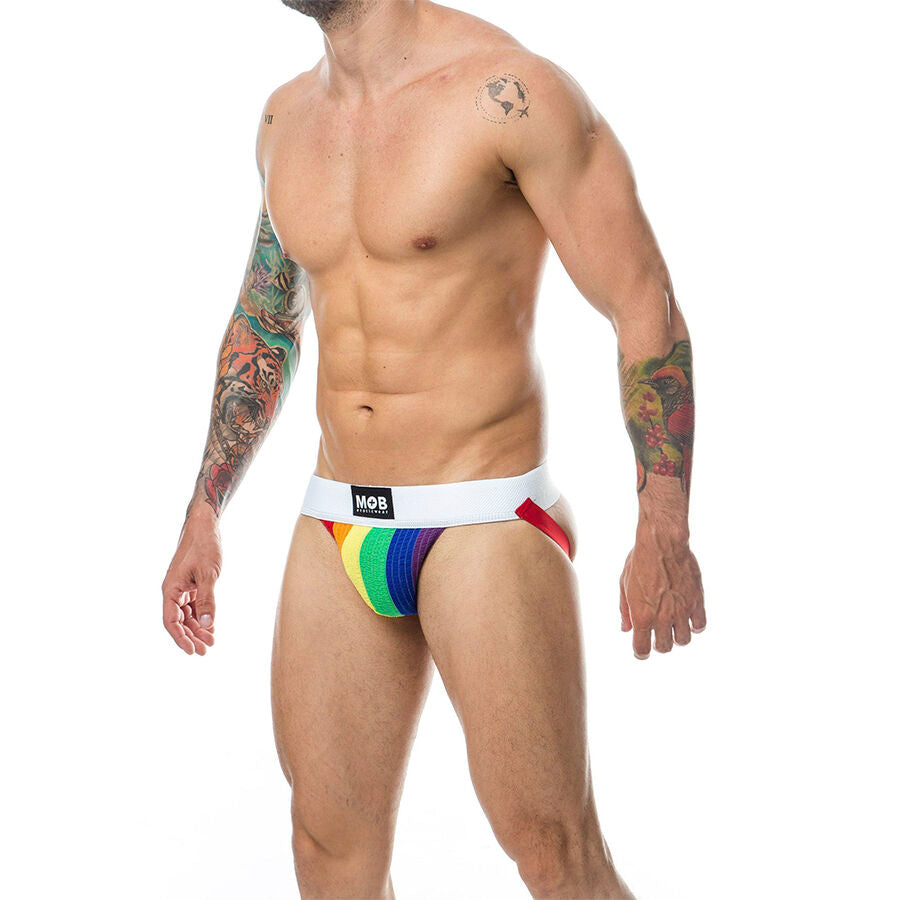 MOB - KLASSIEKE JOCK STREEP REGENBOOG MAAT XL