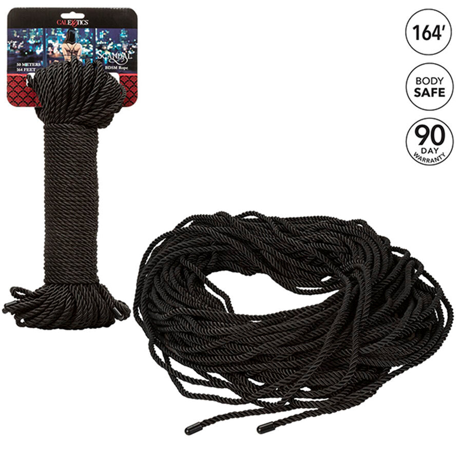 CALEXOTICS - SCANDAL ZWART BDSM TOUW 50 M