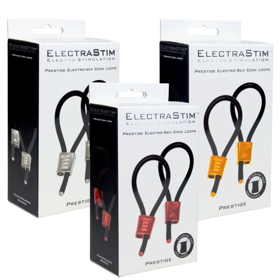 ELECTRASTIM - PRESTIGE ELECTRA LOOPS VERSTELBARE PIEMELRINGEN ROOD