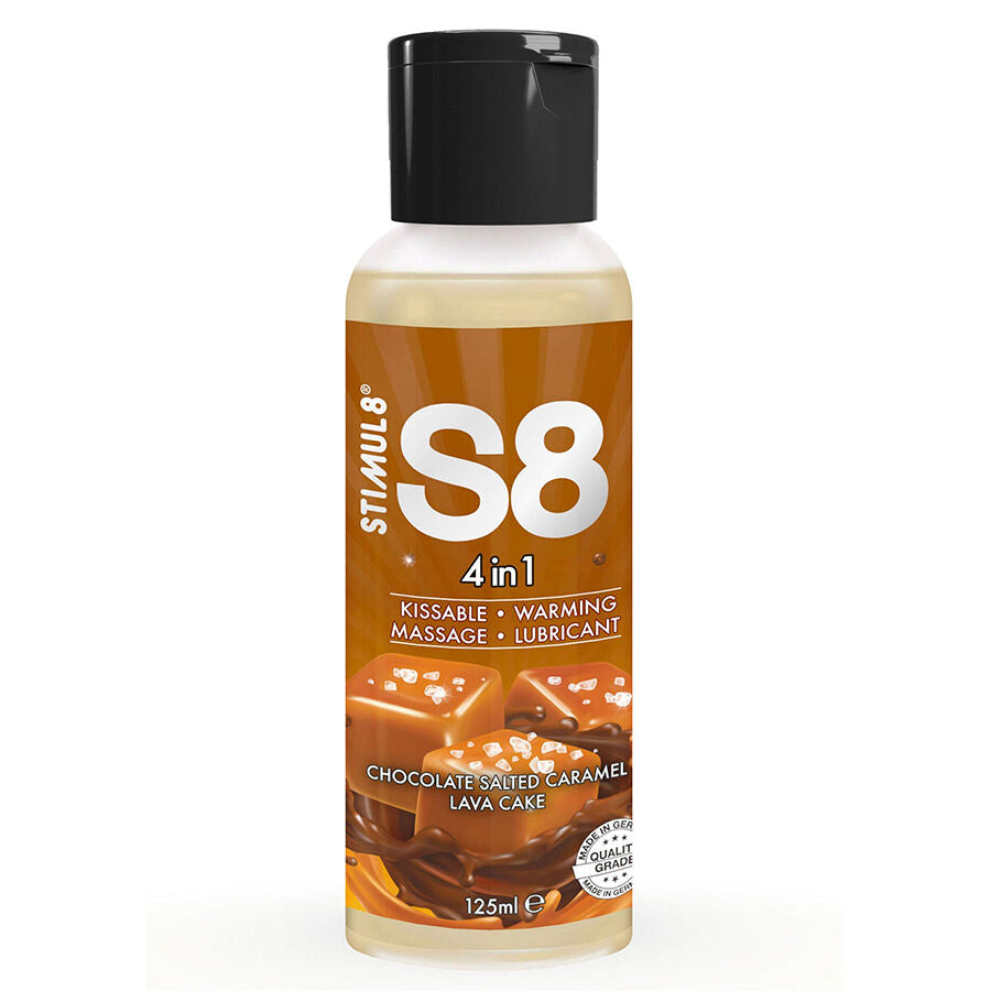 STIMUL8 - S8 4-IN-1 CHOCOLADE EN GEZOUTEN KARAMEL DESSERT GLIJMIDDEL 125 ML