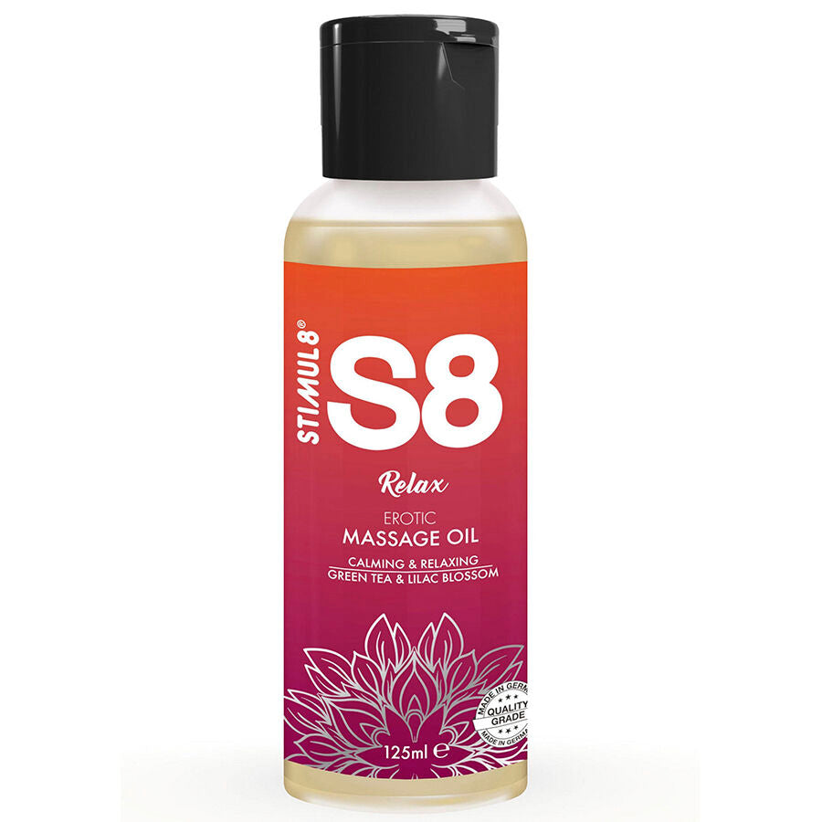 STIMUL8 - S8 RELAX GROENE THEE MASSAGEOLIE 125 ML