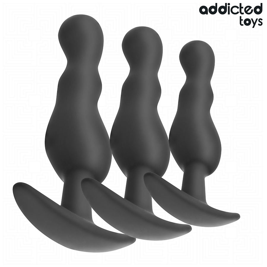 ADDICTED TOYS - SET VAN 3 ANAL PLUG SILICONE MODEL 1