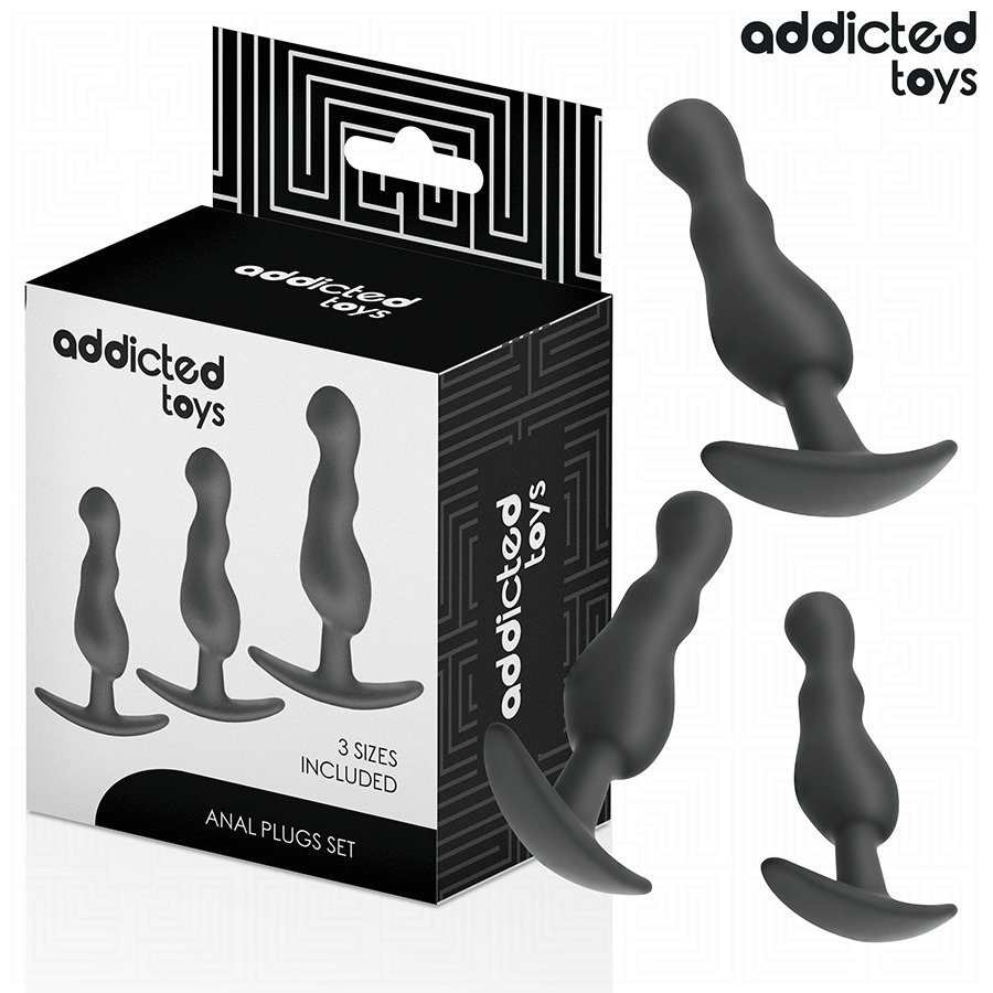 ADDICTED TOYS - SET VAN 3 ANAL PLUG SILICONE MODEL 1