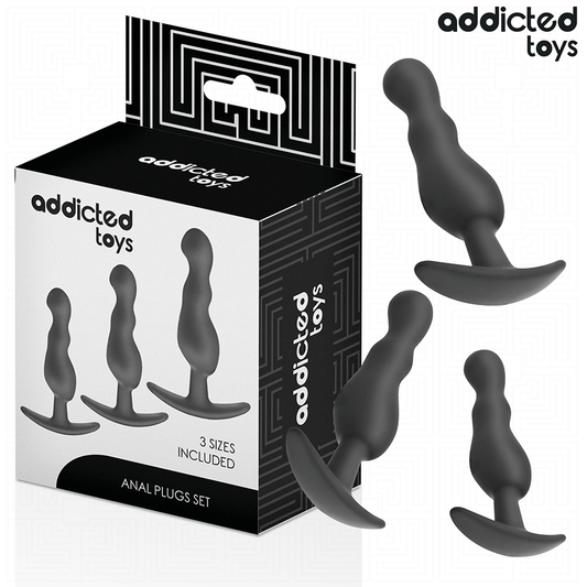 ADDICTED TOYS - SET VAN 3 ANAL PLUG SILICONE MODEL 1