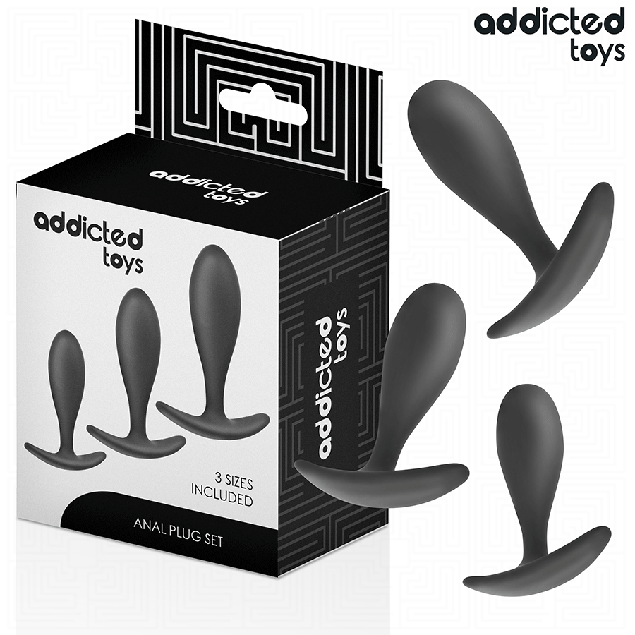 ADDICTED TOYS - SET VAN 3 ANAALPLUGGEN SILICONEN MODEL 2
