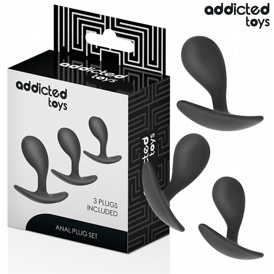 ADDICTED TOYS - SET VAN 3 ANAL PLUG SILICONEN MODEL 3