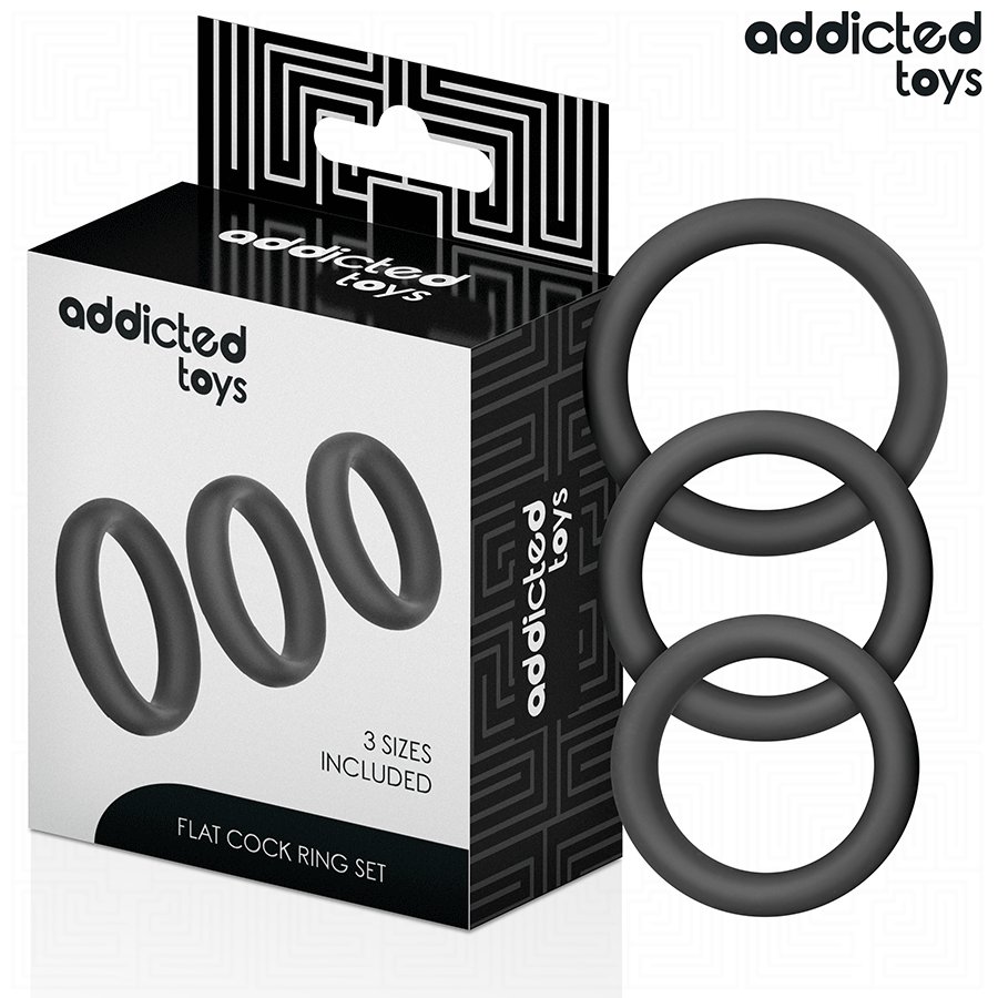 ADDICTED TOYS - SET VAN PLATTE SILICONEN RINGEN