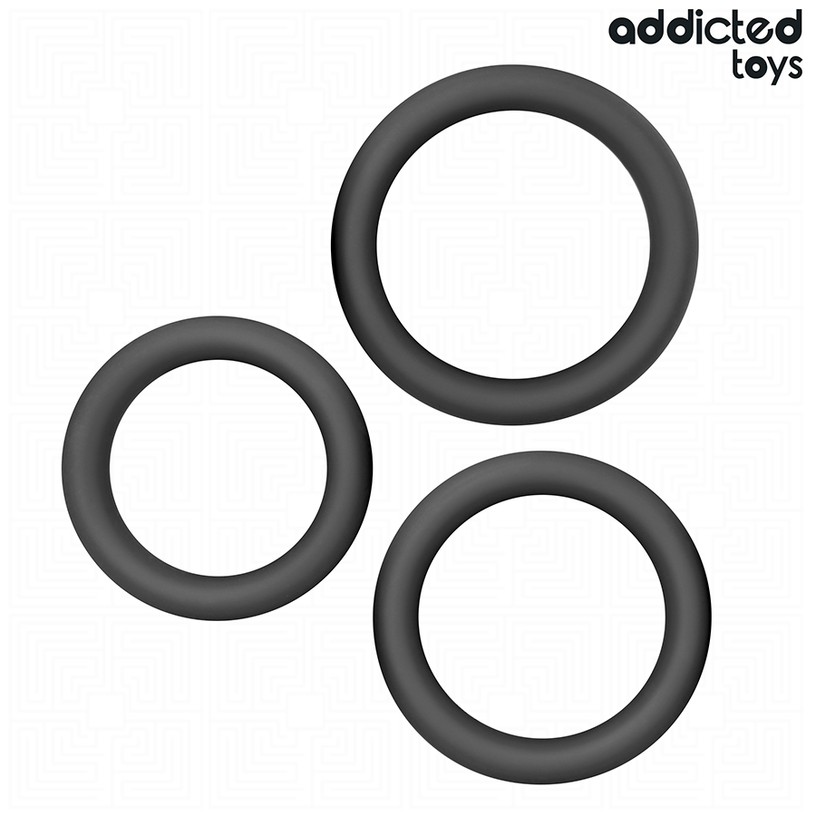 ADDICTED TOYS - SET VAN PLATTE SILICONEN RINGEN