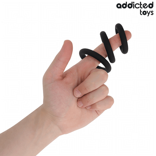 ADDICTED TOYS - SET SILICONEN RINGEN MODEL 1