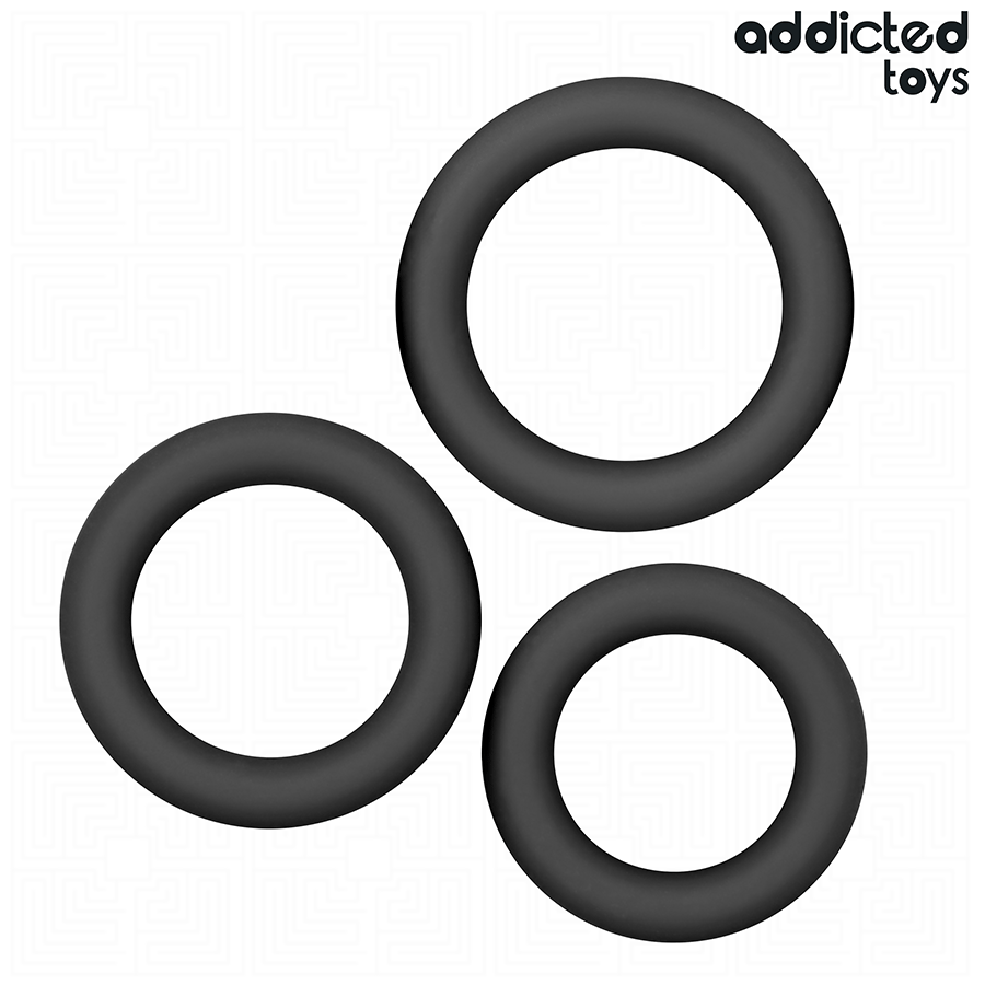 ADDICTED TOYS - SET SILICONEN RINGEN MODEL 1