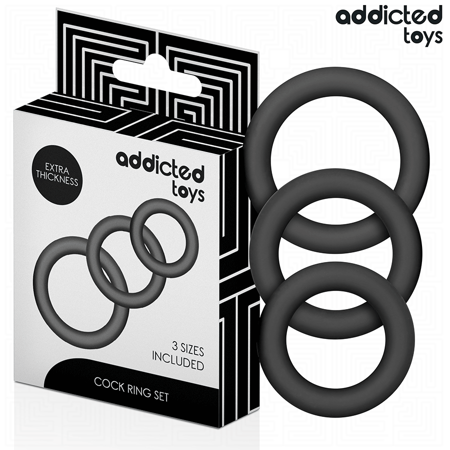 ADDICTED TOYS - SET SILICONEN RINGEN MODEL 1