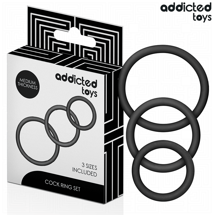 ADDICTED TOYS - SET SILICONEN RINGEN MODEL 2