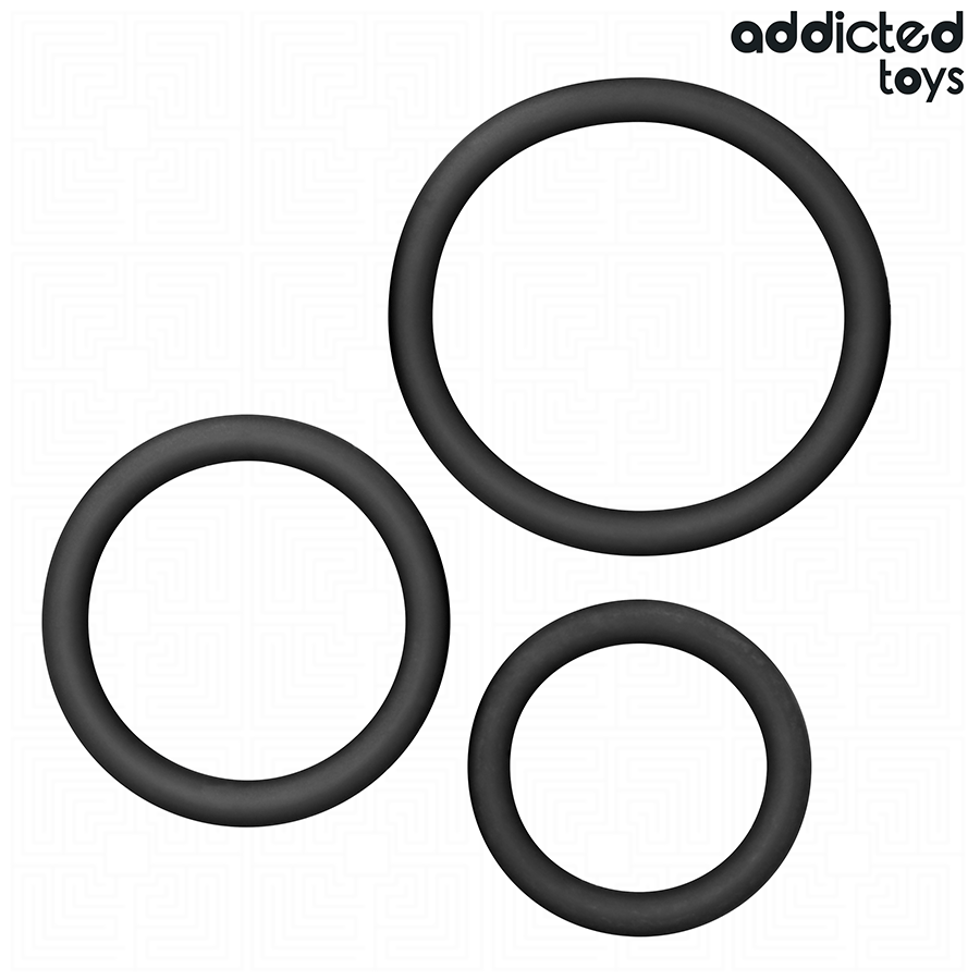ADDICTED TOYS - SET SILICONEN RINGEN MODEL 2