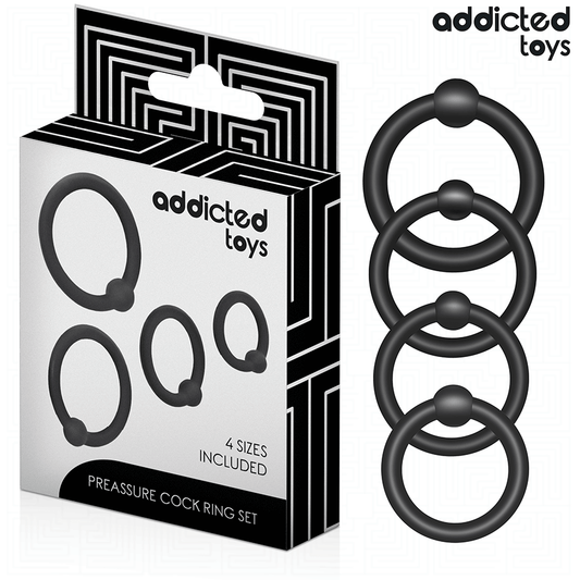 ADDICTED TOYS - SET VAN DRUK SILICONEN RINGEN