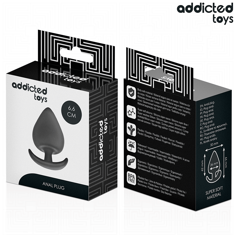 ADDICTED TOYS - ANAL PLUG SILICONE MAAT M 6.6 CM