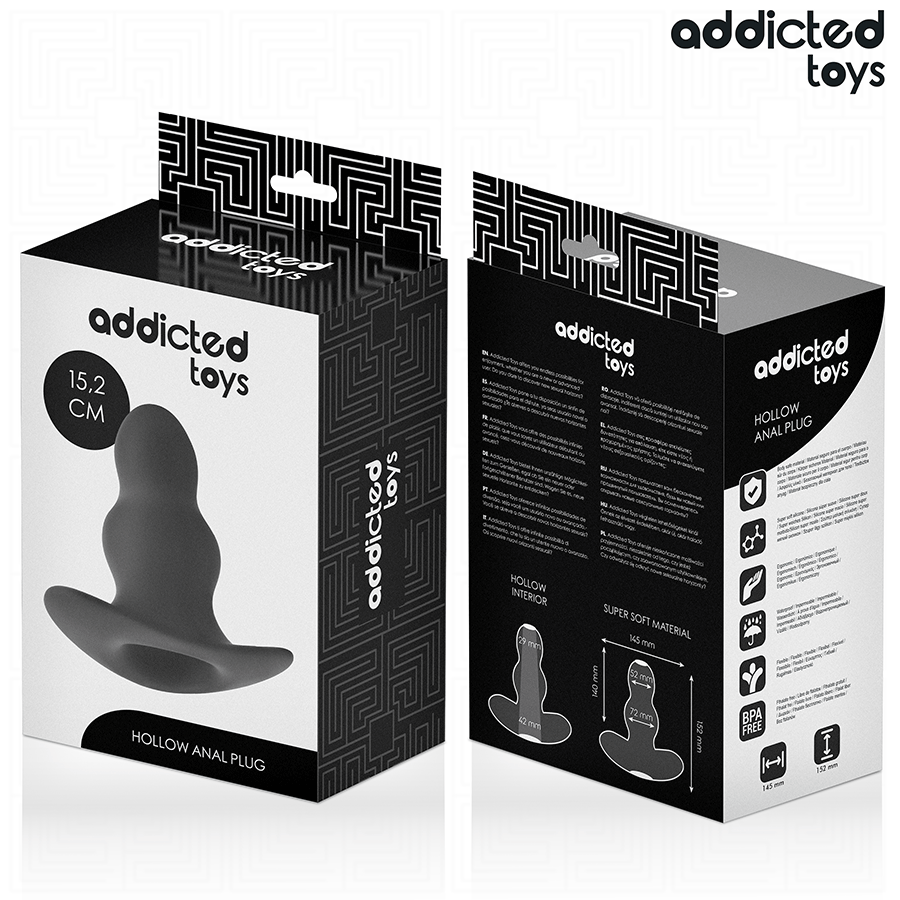 ADDICTED TOYS - HOLLOW ANAL PLUG SILICONE MAAT XXL 15,2 CM