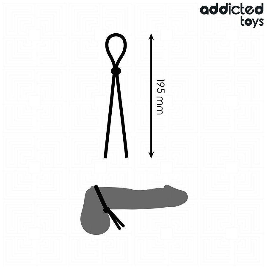 ADDICTED TOYS - SILICONEN TOUW VOOR DE ENKELE LUS PENIS