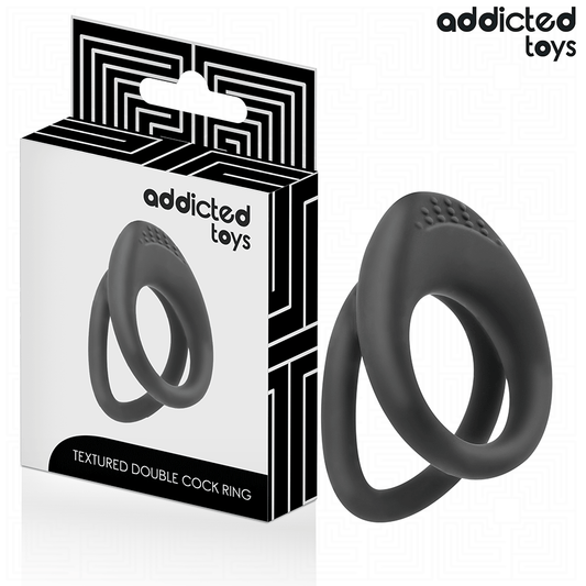 ADDICTED TOYS - DUBBEL GETEXTUREERDE PENISRING