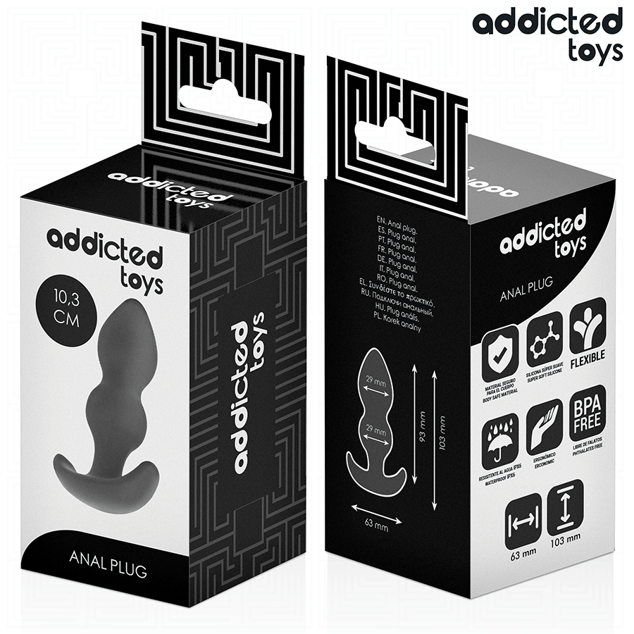 ADDICTED TOYS - ANAL PLUG SILICONE MAAT S 10.3 CM