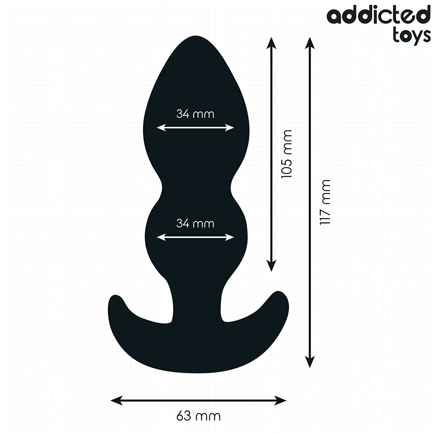 ADDICTED TOYS - ANALPLUG SILICONEN MAAT L 11,7 CM