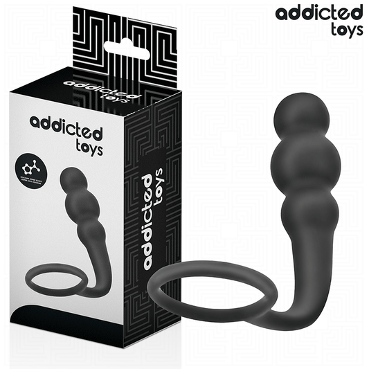 ADDICTED TOYS - BUTTPLUG MET RING SILICONEN MODEL 1