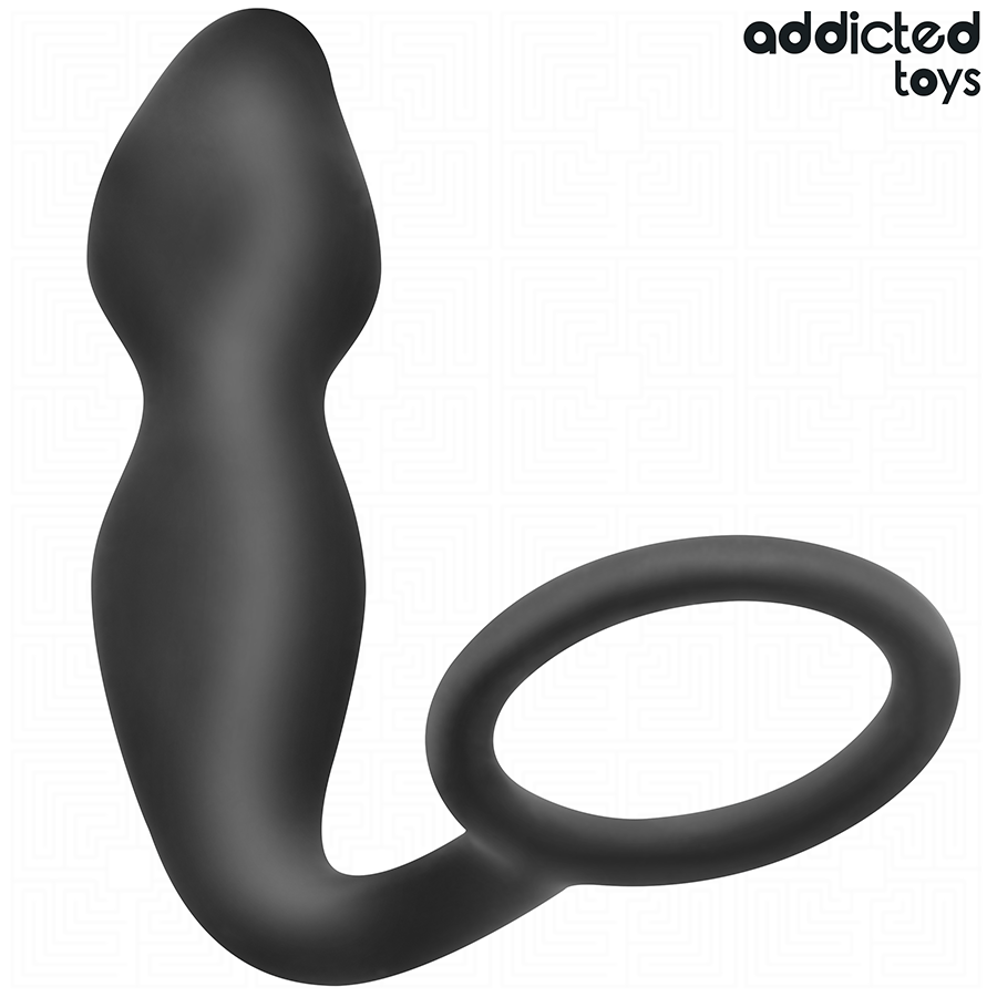 ADDICTED TOYS - BUTTPLUG MET RING SILICONE MODEL 2
