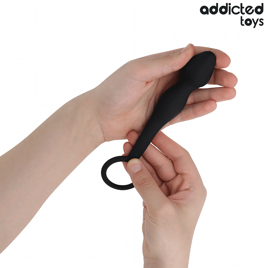 ADDICTED TOYS - BUTTPLUG MET RING SILICONE MODEL 3