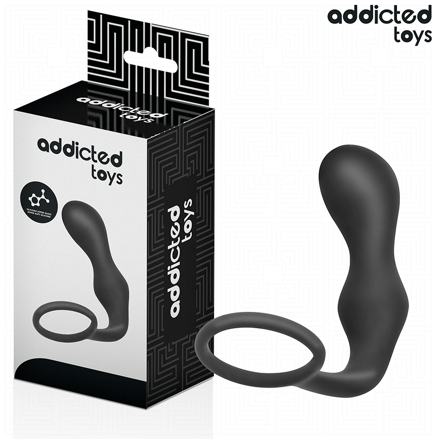ADDICTED TOYS - BUTTPLUG MET RING SILICONE MODEL 3