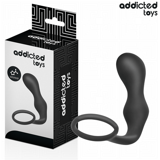 ADDICTED TOYS - BUTTPLUG MET RING SILICONE MODEL 3
