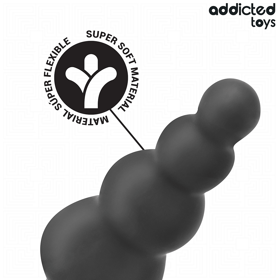 ADDICTED TOYS - BUTTPLUG MET RING SILICONEN MODEL 5