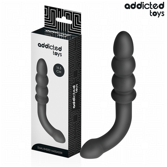 ADDICTED TOYS - DUBBELE ANAAL MASSAGER SILICOON 16,5 CM