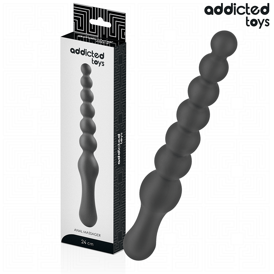 ADDICTED TOYS - DUBBELE ANAAL MASSAGER SILICONE 24 CM