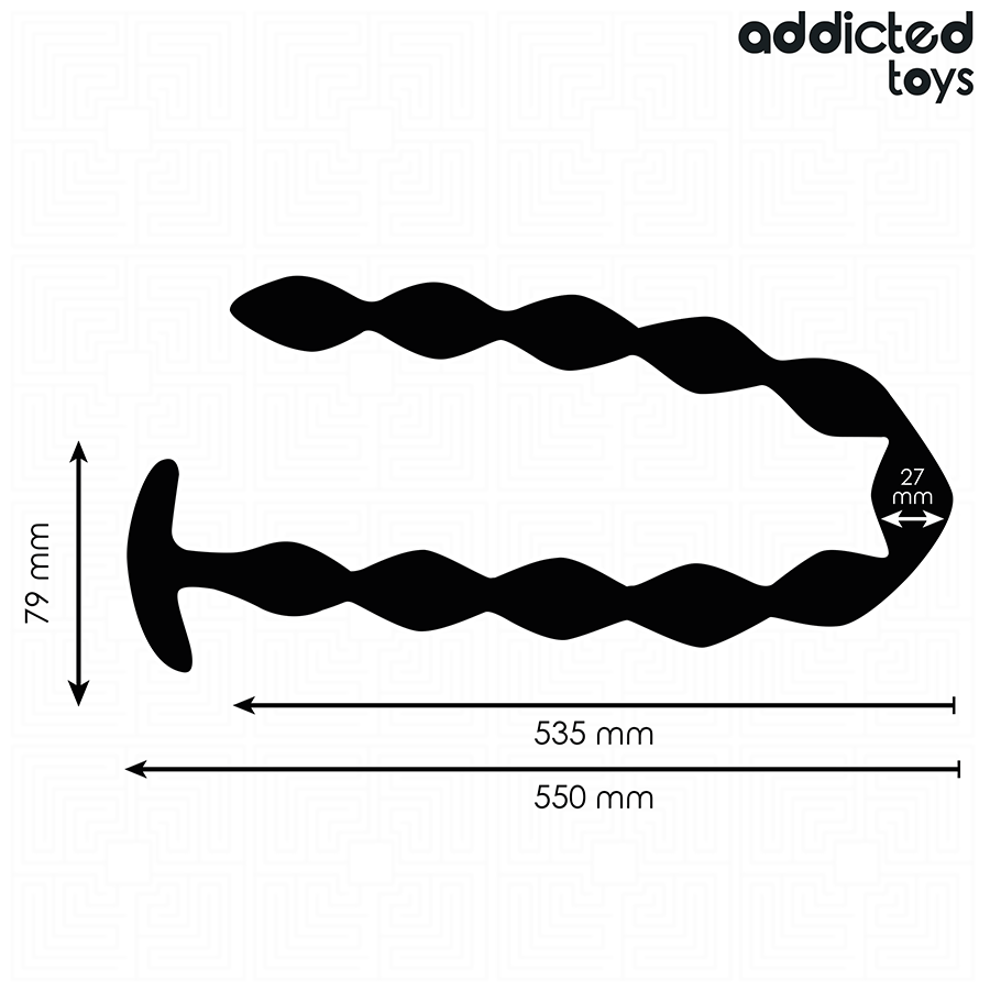ADDICTED TOYS - EXTRA LANGE SILICONEN ANALE PLUG
