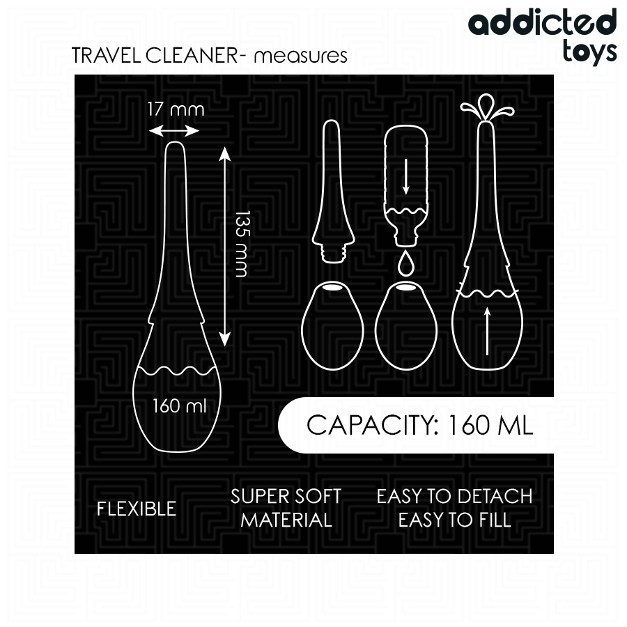 ADDICTED TOYS - TRAVEL CLEANER SILICONEN MODEL 3