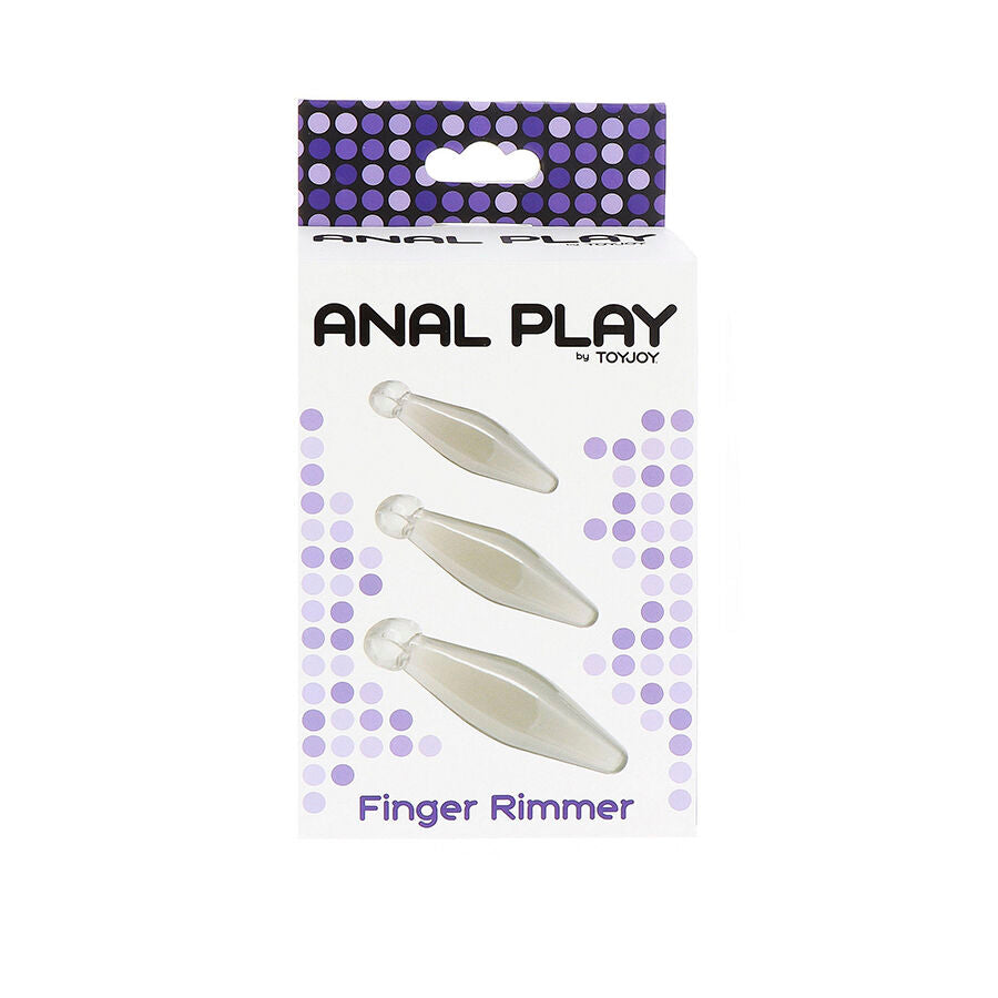 TOYJOY - ANAL PLAY 3-DELIGE TRANSPARANTE VINGER RIMMER
