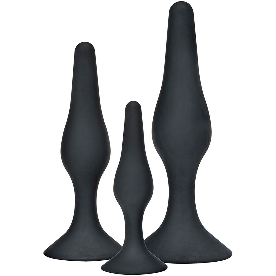 TOYJOY - ANAL PLAY CURVY COMPANIONS ANAALPLUG 3 STUKS ZWART