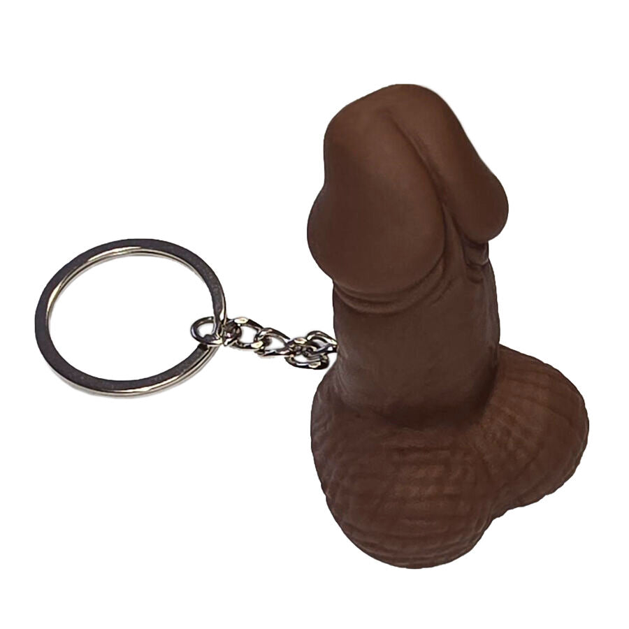 DIABLO PICANTE - PIEMELVORMIG FLUITJE SLEUTELHANGER MULATTENKLEUR