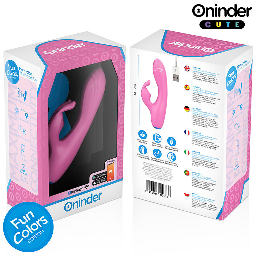 ONINDER CUTE - LOVE BUNNY VIBRATOR G-SPOT CLITORIS - GRATIS WERELDWIJDE APP