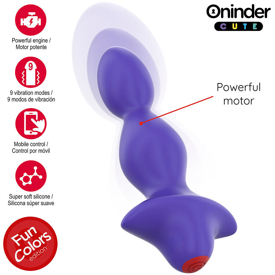 ONINDER CUTE - LOVE BUTT VIBRATING ANALPLUG DILATOR - WERELDWIJDE GRATIS APP