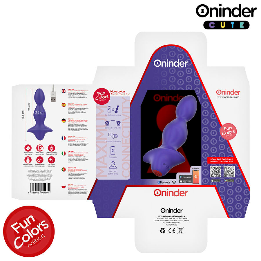 ONINDER CUTE - LOVE BUTT VIBRATING ANALPLUG DILATOR - WERELDWIJDE GRATIS APP