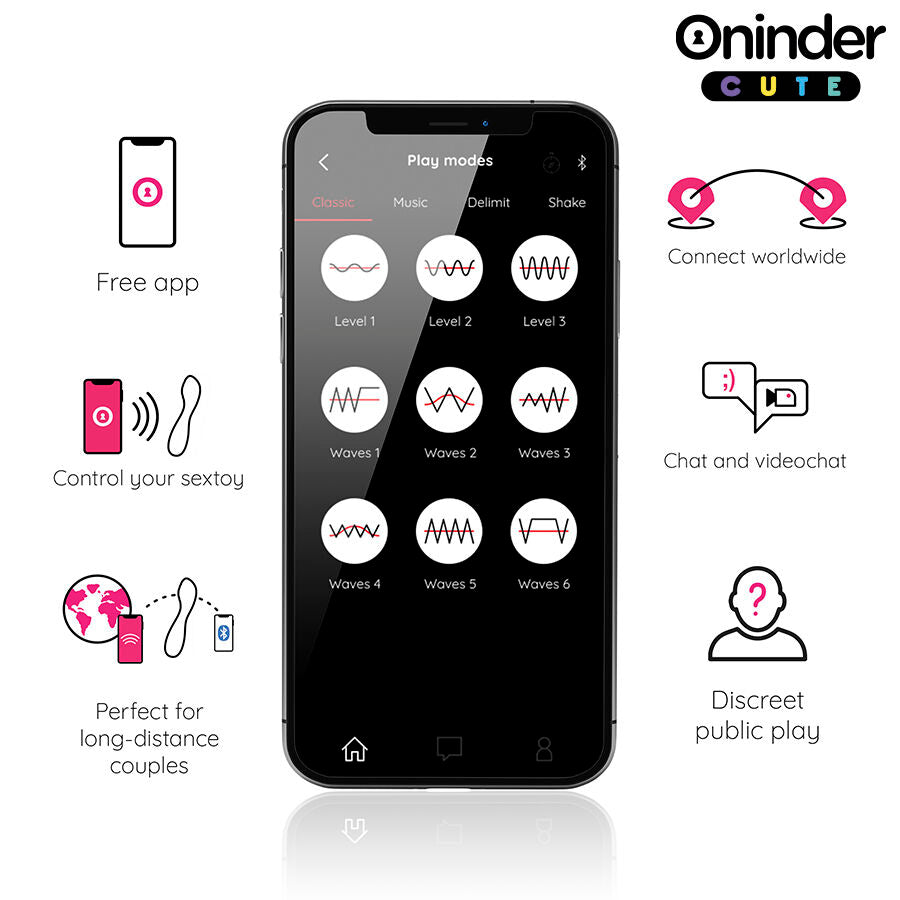 ONINDER CUTE - LOVE BUDDY MASTER G-SPOT VIBRATOR - GRATIS WERELDWIJDE APP