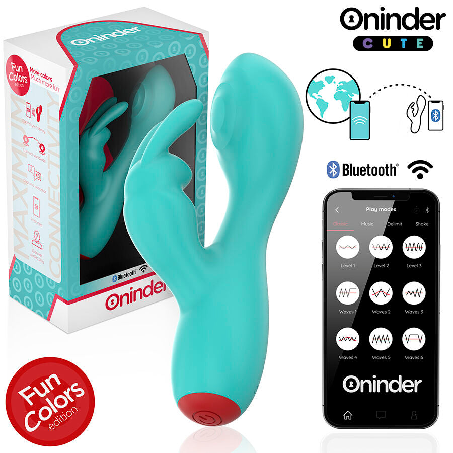 ONINDER CUTE - LOVE BUNNY G-SPOT CLITORALE VIBRATOR - GRATIS WERELDWIJDE APP