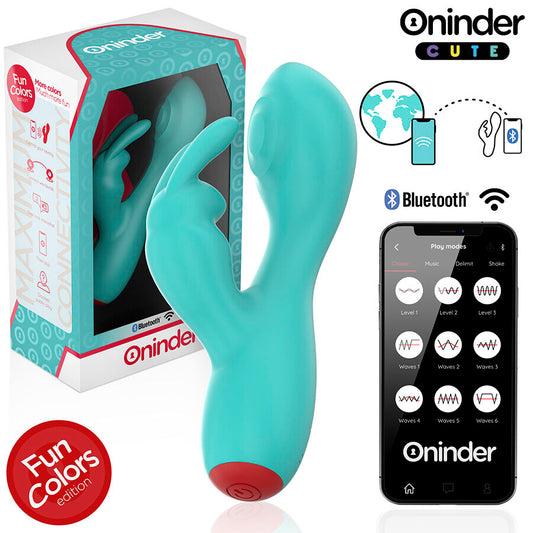 ONINDER CUTE - LOVE BUNNY G-SPOT CLITORALE VIBRATOR - GRATIS WERELDWIJDE APP
