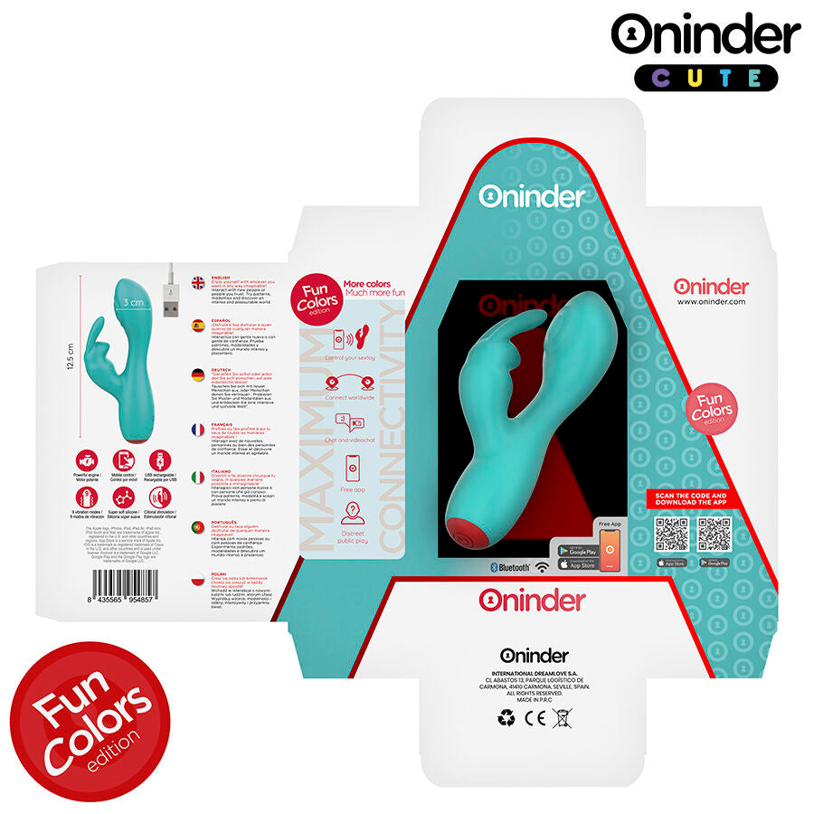 ONINDER CUTE - LOVE BUNNY G-SPOT CLITORALE VIBRATOR - GRATIS WERELDWIJDE APP
