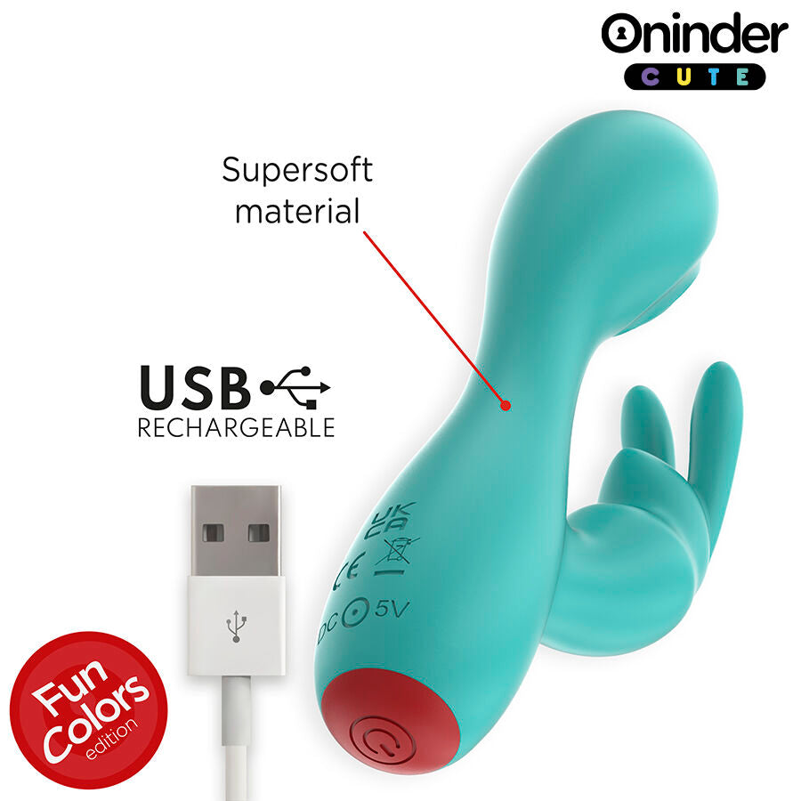 ONINDER CUTE - LOVE BUNNY G-SPOT CLITORALE VIBRATOR - GRATIS WERELDWIJDE APP