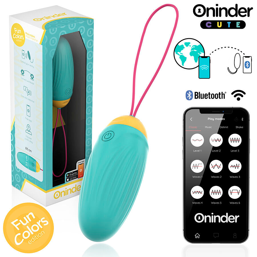 ONINDER CUTE - LOVE PLEASURE TRILLEND EI - DRAAIENDE SILICONEN EDELSTENEN - GRATIS WERELDWIJDE APP