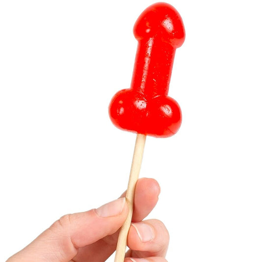 SECRETPLAY - KERSEN CANDY PENIS LOLLIPOP MET PIKANT WARMTE-EFFECT
